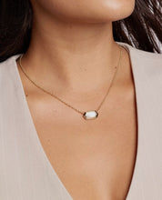Load image into Gallery viewer, Elisa Bezel Pendant Gold Necklace