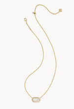 Load image into Gallery viewer, Elisa Bezel Pendant Gold Necklace