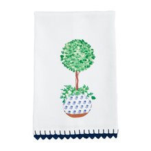 Load image into Gallery viewer, Blue Potted Plant Towels