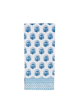 Load image into Gallery viewer, MudPie Blue Block Towel