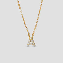 Load image into Gallery viewer, CZ Initial Necklace