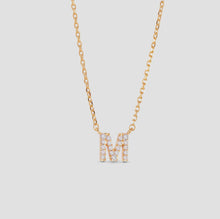 Load image into Gallery viewer, CZ Initial Necklace