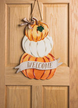 Load image into Gallery viewer, Mud Pie Pumpkin Door Hanger