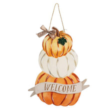 Load image into Gallery viewer, Mud Pie Pumpkin Door Hanger