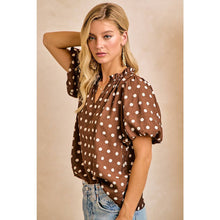 Load image into Gallery viewer, Lexi Polka Dot Blouse