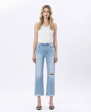 Load image into Gallery viewer, Ezra Crop H. Rise Slim Wide Leg Jean