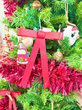 Load image into Gallery viewer, Mud Pie Bow Tin Ornaments