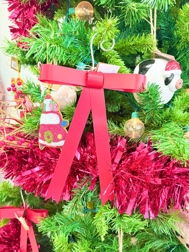 Mud Pie Bow Tin Ornaments