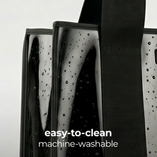 Load image into Gallery viewer, Case-Mate Midnight Black Bow Jelly Tote Bag