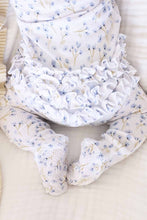 Load image into Gallery viewer, Blake's Blooms Bamboo Waffle Ruffle Zipper Footie