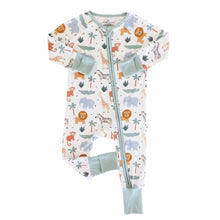 Load image into Gallery viewer, Safari Snuggles Convertible Zip Romper