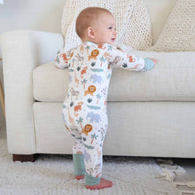 Load image into Gallery viewer, Safari Snuggles Convertible Zip Romper