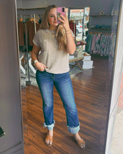 Load image into Gallery viewer, Z Chenille Waffle Pocket S/S Sweater