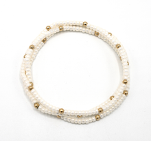 Load image into Gallery viewer, OG Classic Bracelet Stack in Pearl White + Gold Filled