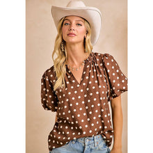 Load image into Gallery viewer, Lexi Polka Dot Blouse
