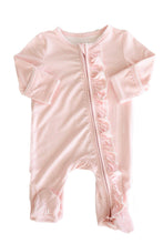 Load image into Gallery viewer, Picot Trim Bamboo Zipper Footie (Wholesale)