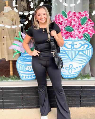 Simply Athletic Crossover Flare Leggings
