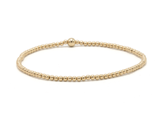 Load image into Gallery viewer, 2mm Gold Filled Waterproof Karma bracelet (with single 4mm)