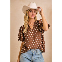 Load image into Gallery viewer, Lexi Polka Dot Blouse