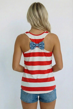 Load image into Gallery viewer, Patriotic Striped Tank Top