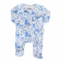 Load image into Gallery viewer, Betsy's Blooms Ruffle Zipper Footie