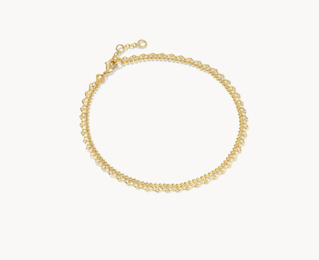 Mallory Rose Anklet Gold