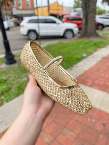 Gold Ballet Flat