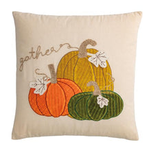Load image into Gallery viewer, Mud Pie Corduroy Pumpkin Pillow