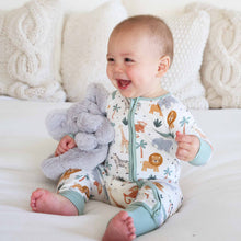 Load image into Gallery viewer, Safari Snuggles Convertible Zip Romper