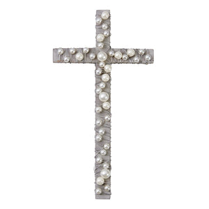 Wood & Wire Pearl Cross