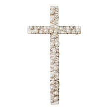 Load image into Gallery viewer, Wood &amp; Wire Pearl Cross