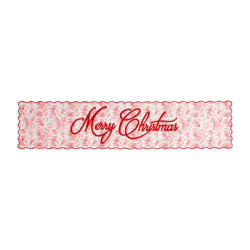 Toile Xmas Table Runner