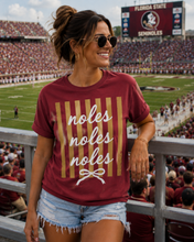 Load image into Gallery viewer, Noles Stripe Graphic Tee