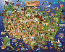 Load image into Gallery viewer, National Parks Map (1976pz) - 1000 Piece Jigsaw Puzzle