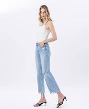 Load image into Gallery viewer, Ezra Crop H. Rise Slim Wide Leg Jean