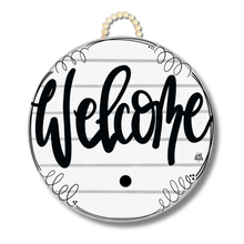 Load image into Gallery viewer, Shiplap "Welcome" Hanger + Mini