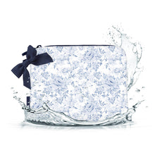 Load image into Gallery viewer, Case-Mate Something Navy Bow Crinkle Makeup Bag