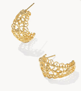 Krista Lace Huggie Gold