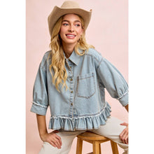 Load image into Gallery viewer, Kenzi Denim Button Up Shirt