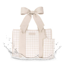Load image into Gallery viewer, Case-Mate Latte Gingham Bow Jelly Tote Bag