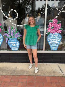 Z Gauze Tiered Peplum