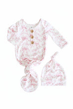 Load image into Gallery viewer, Newborn Baby Knot Gown &amp; Hat Set | Fancy Frills