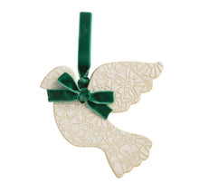 Load image into Gallery viewer, Mud Pie Boxed Turtle Dove Ornament
