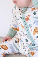 Load image into Gallery viewer, Safari Snuggles Convertible Zip Romper
