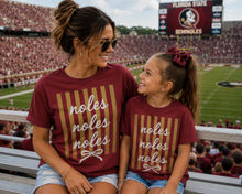 Load image into Gallery viewer, Noles Stripe Graphic Tee