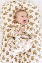 Load image into Gallery viewer, Beary Sweet Bamboo Waffle Zipper Footie