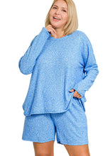 Load image into Gallery viewer, Z Plus Melange L/S Tee Shorts Set