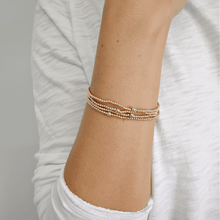 Load image into Gallery viewer, 2mm Gold Filled Waterproof Karma bracelet (with single 4mm)