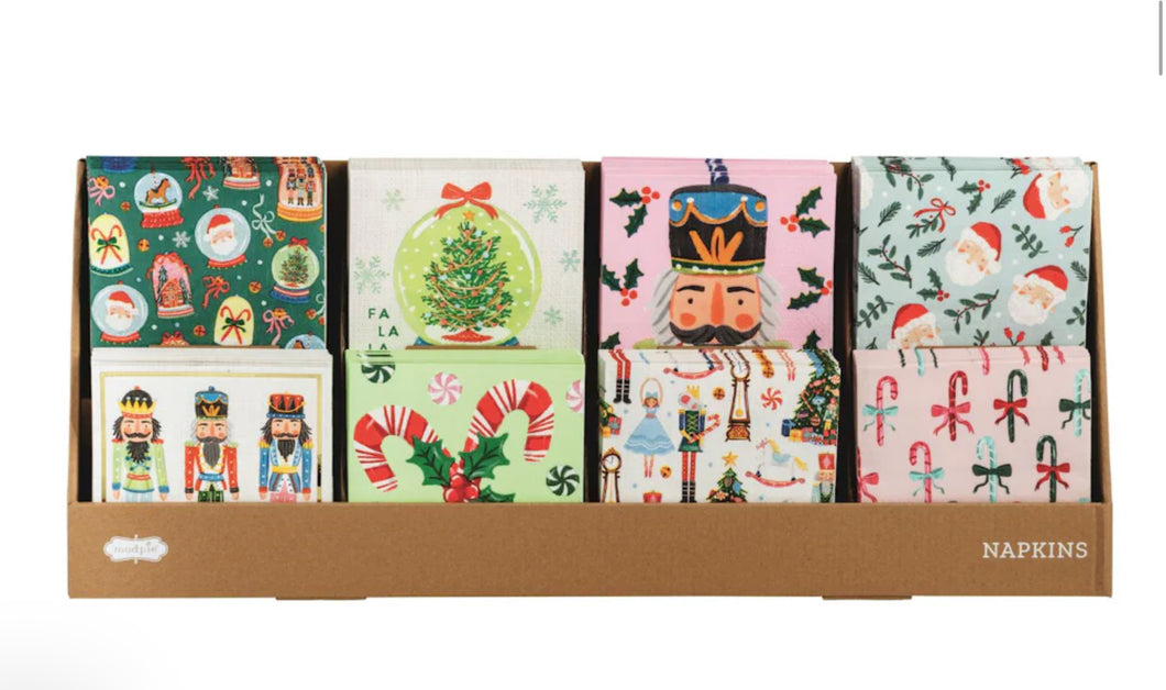 Mud Pie Christmas Bev Napkins