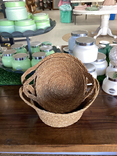 Seagrass Decor Baskets - Set of 3